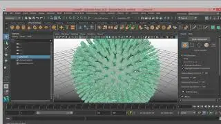 How to model a 3D virus  tutorial in maya 2020,