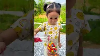 Share food and drinks 🍬🍭🍫 #funny #cute #woodscraft #cutebaby #comedy
