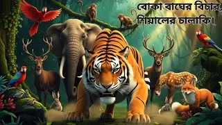 শিয়াল মামার চরম চালাকি ও বাঘ রাজার ঐতিহাসিক বিচার | শিক্ষামূলক গল্প।🐯🐅🐕‍🦺🦣🐕‍🦺🐯