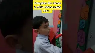 class one maths activity | shapes name | #school #preshool #mathsactivity #education #preschoolmom
