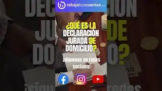Qu&eacute; es la declaraci&oacute;n jurada de domicilio  #shorts