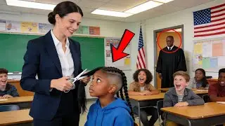 La Maestra Le Corta El Cabello A La Niña Negra Equivocada — Sin Saber Que Su Padre Es Juez Federal