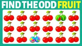 Find the ODD One Out - Fruit Edition 🍍🍉🥳| 25 Ultimate Levels | Super Quız Trivia