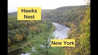 Walking Tour Autumn at Hawks Nest New York! Amazing Mountain View!