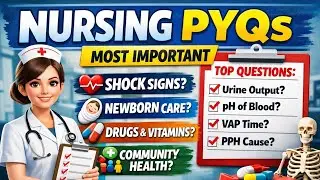 NURSING PYQs | Most Important Previous Year Questions | RRB Nursing Superintendent🔥