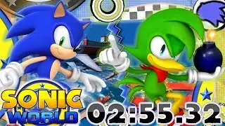 Sonic World R9 - Egg Fleet Speedrun: 2:55.32 (Skipless WR) [4K 60FPS]
