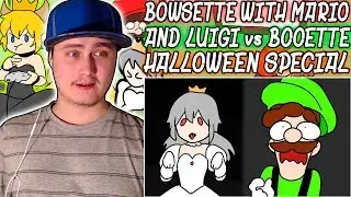 BOWSETTE with MARIO and LUIGI vs BOOETTE 👻 HALLOWEEN 🎃 SPECIAL | Reaction | WE ARE VENOM