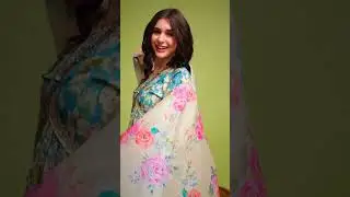 Floral Printed Sweetheart Neck Calf Length Empire Kurta with Trousers & Dupatta