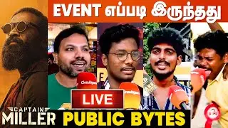 🔴LIVE: Captain Miller Pre Release Event Public Review | Dhanush | Arun Matheswaran | Shivanna