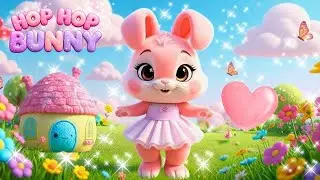 Bunny Boo Hop Hop Song 🐰🎵 | Cute Toddler Dance Song | Bunny Boo Kids Song | Welo Toons