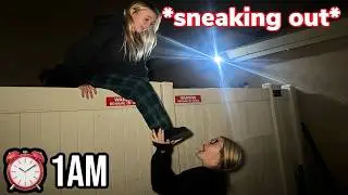 SNEAKING OUT of the HOUSE at 1AM *PART 2* 😱
