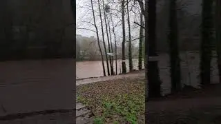 #Usk #Car #Park #River usk #flooding #floods