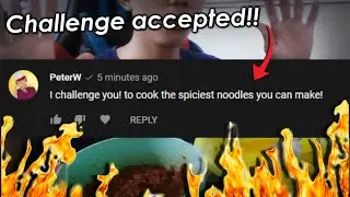 PeterW Challenge me to Cook the Spiciest Noodles !!! (LMAO!)