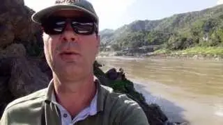 Laos. Mekong River. Tha Houang. Pak Beng.