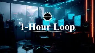 relaxnow | Cyberpunk LoFi for Study and Focus | Neon Rain Night Ambience 1 Hour Loop