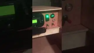 Plywood boat stereo installed and electronics, Paul Elkins boat plans build