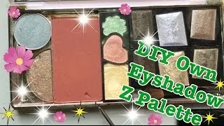 How:DIY own eyeshadow Z palette ( depotting the face shop , Kate , l'oreal ..)
