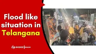 Heavy rain throws normal life out of gear across Telangana | ETV Bharat