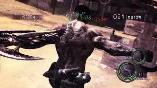RE5 3 player mercenaries Checkpoint with Mutated Krauser, Jill Nurse, & 2B ~ Gabriel map pack 1