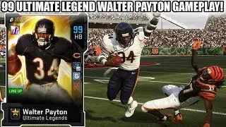 99 ULTIMATE LEGEND WALTER PAYTON GAMEPLAY! 99 SWEETNESS! | MADDEN 19 ULTIMATE TEAM