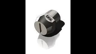 Плоскоструйная форсунка, Flat jet nozzle - 3Д модель для печати