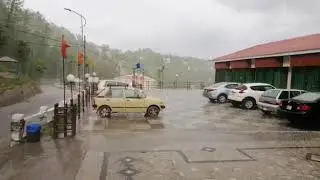 Heavy rain in Murree Pakistan