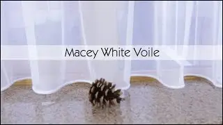 Macey Plain White Voile Curtains - Woodyatt Curtains