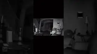 Did this home security camera capture the ghostly figure of a girl?