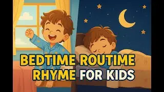 Bedtime Routine Rhyme for Kids | Wake Up to Sleep Poem | Daily Schedule Song for Toddlers