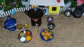 Miniature||Crispy chicken Balls//How to cook chicken balls// chicken Manchurian@AMMUSMINICOOKS 