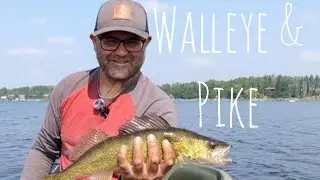 Fishing for Pike and Walleye at Jackfish Lake, Alberta.