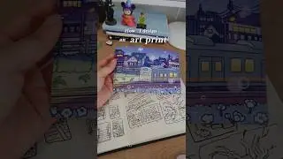 How I design an art print 📖✏️🚞🌙🌃