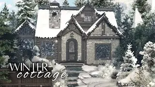 ❄️⋆.˚ winter cottage ❆ speedbuild | roblox bloxburg 🌨️