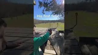 6 Yr old shooting a .410 | He&rsquo;s almost ready for #turkeyhunting #shorts #takeakidfishing #parenting