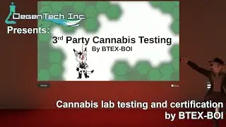 Cannabis lab testing by a cat on VRChat