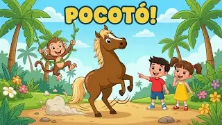 O Cavalo Faz Pocotó! 🐎 Música Infantil Animada para Crianças e Bebês | ABC da Selva
