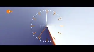 Second take of my recreation of ZDF Heute Uhr - 1 Minute Loop (21:9)