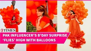 Pakistani Influencer&rsquo;s Unbelievable Birthday Stunt Goes Viral | Watch Rabecca Khan's Crane Video