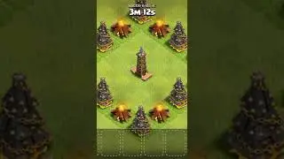 Level-1 Hidden Tesla vs Max Lightning spell | How many spells it take to destroy it 😁😎#shorts