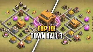 Top 10! Town hall 3 (Th3) War/Hybrid/Trophy/Farming Base Layout + Copy Link 2024 | Clash of Clans