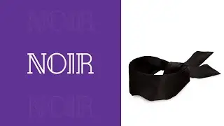 Blush Novelties - Noir Collection - Silky Blindfold for Bondage, Sensation Play, and BDSM!