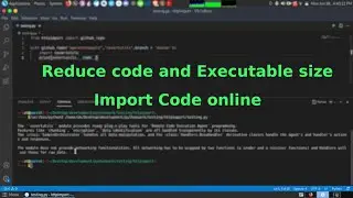 Reduce code and Executable(.exe) size | import code online | httpimport module