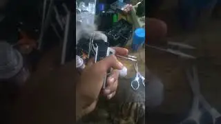 test kriuk coil prebuild lokal Kmb wire for nova aio #vaping #vapelife
