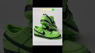 Ranking all powerpuff girls Nike dunks #sneaker #drip #sneakerheads #best #nike #funny #fyp #shorts
