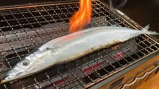 【1匹500円】シン・サンマ2025を網焼きにしてブラックミストアイランドロックをキメるだけの動画