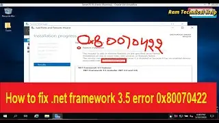 How to fix .net framework 3.5 error 0x80070422 in windows 10 / Windows server 2019 / server 16/2022