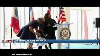 FOX28 - Beatty Holds Ceremonial Swearing-in to the 115th Congress