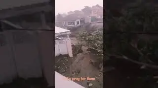 The flash flood in Batu City, East Java. Indonesia #shortsvideo