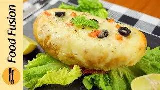 Stuffed Potato with cheese - Food Fusion