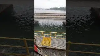 Train, bridge and river